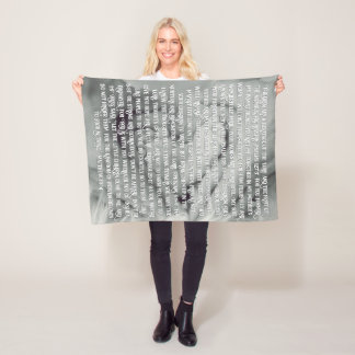 Couverture Polaire Écritures personnalisables