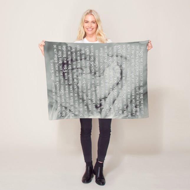 Couverture Polaire Écritures personnalisables (En situation)