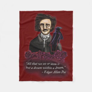 Couverture Polaire Edgar Allan Poe, Dark Academia