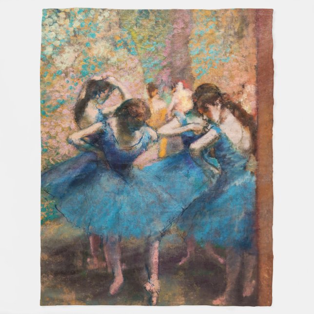 Couverture Polaire Edgar Degas - Danseurs en bleu (Devant)