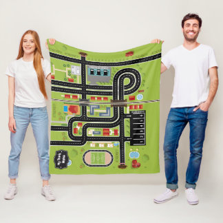 Couverture Polaire Educational Blanket My Track