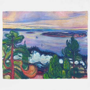 Couverture Polaire Edvard Munch - Fumée de train