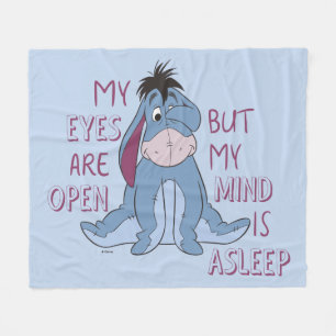 Couverture Polaire Eeyore   Mon esprit est endormi Citation