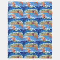 Effacer Cancer Angel Custom Art Fleece Blanket