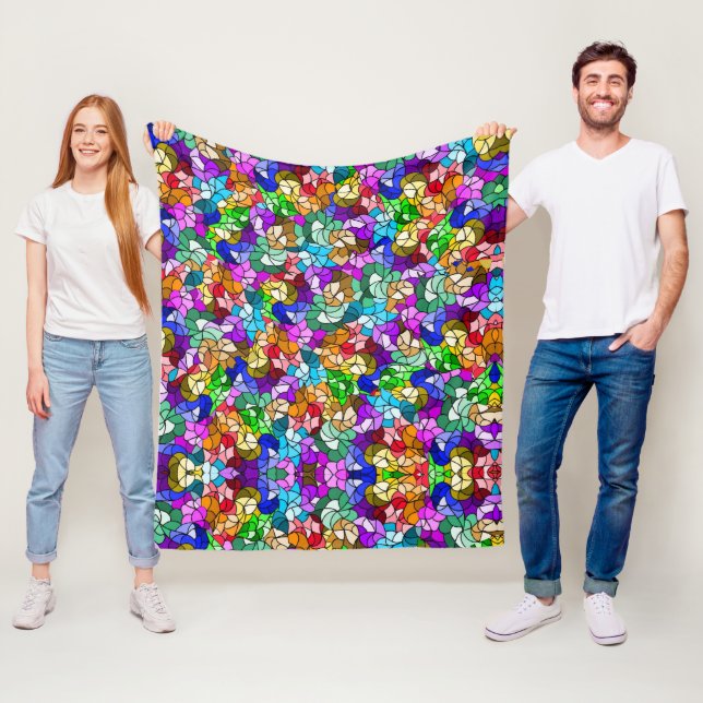 Couverture Polaire Effet de verre tendu (En situation)