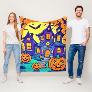 Couverture Polaire Éffrayant Haunted Mansion Art
