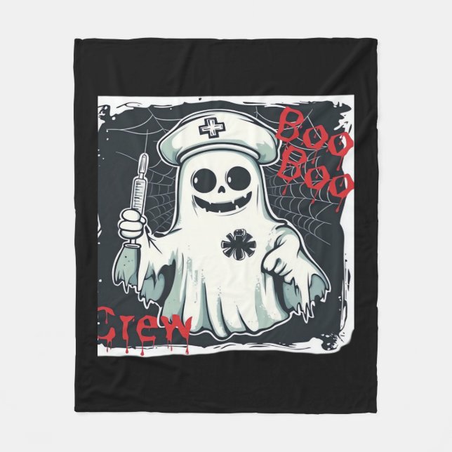 Couverture Polaire Éffrayant Nurse Ghost Haunted Hospital Crew Ghomaj (Devant)