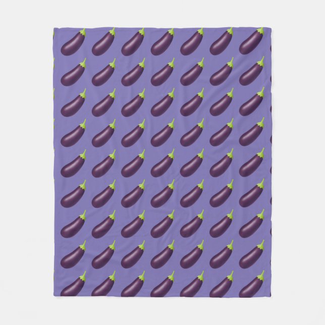 Couverture Polaire Eggplant Emoji (Devant)