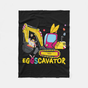 Couverture Polaire Eggscavator Happy Pâques drôle Excavateur Chasse E