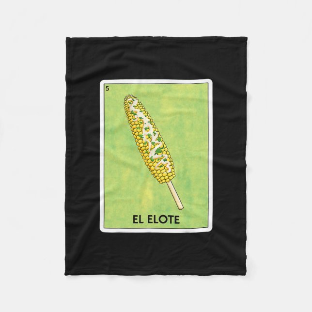 Couverture Polaire El Elote Carte de Corn Mexicaine Jeu Mème amusant  (Devant)
