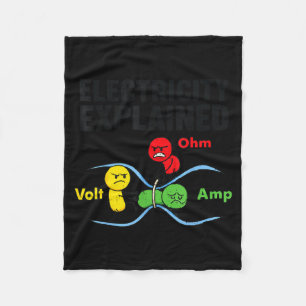 Couverture Polaire Électricité expliquée drôle Geeky humour physique