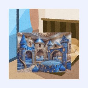 Couverture Polaire Elégant Castle Repos Salle de jeu Lit de luxe