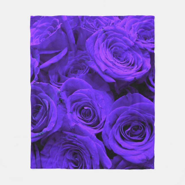 Couverture Polaire Élégant classique chic violet rose (Devant)