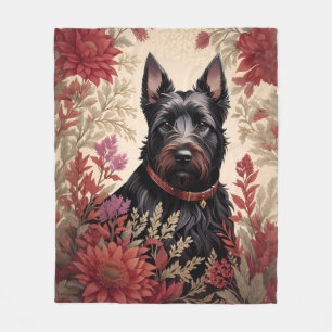 Couverture Polaire Elégant écossais Terrier Portrait de chien