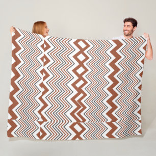 Couverture Polaire Élégant été coloré Zigzag