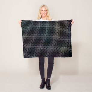 Couverture Polaire Élégant Motif de panier coloré Abstrait moderne
