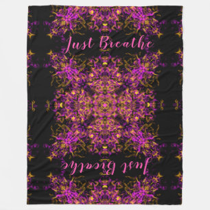 Couverture Polaire Élégant motif rétro boho rose