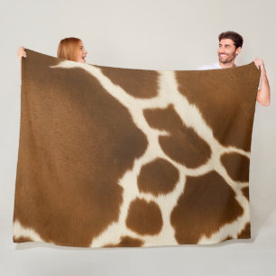 Couverture Polaire Élégante Vache Faux Cuir Collection moderne