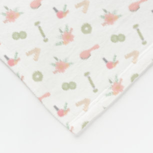 Couverture Polaire Élégants objets Spas avec design floral