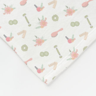 Couverture Polaire Élégants objets Spas avec design floral