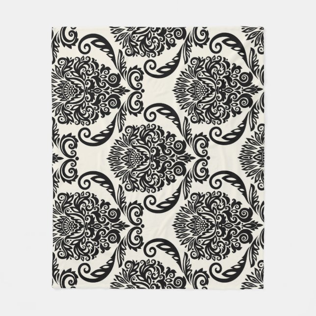 Couverture Polaire Éléments décoratifs, dessin sans couture libre. (Devant)