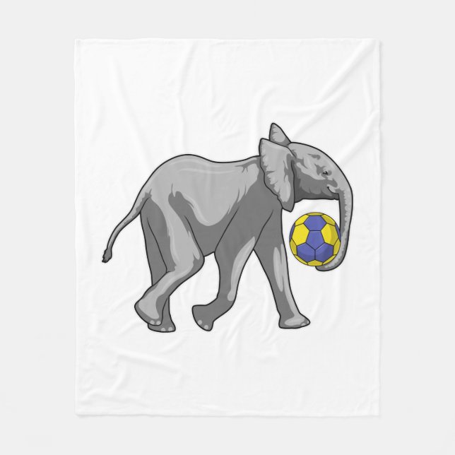 Couverture Polaire Elephant à Handball Sports (Devant)