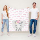 Éléphant Personnalisé Navy Nom Bleu Garçon