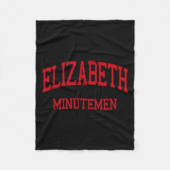 Couverture Polaire Elizabeth High School Hs Elizabeth Nj Retro  (Devant)