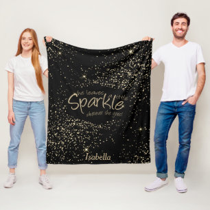 Couverture Polaire Elle Feuille une petite étincelle où elle va