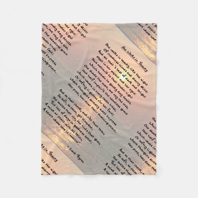 Couverture Polaire Elle Marche Dans La Beauté/Cape May Sunset Fleece  (Devant)