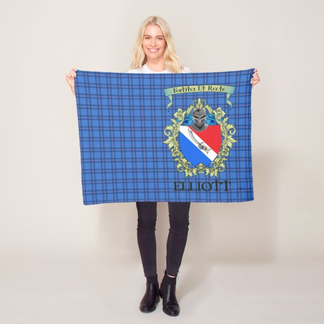 Couverture Polaire Elliott Crest et Tartan (En situation)