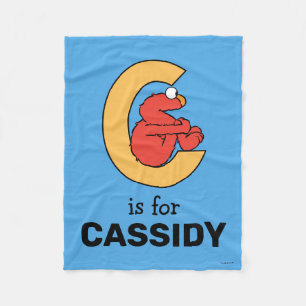 Couverture Polaire Elmo Alphabet C Orange