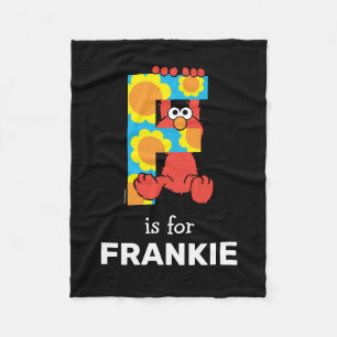 Couverture Polaire Elmo Alphabet   F Fleurs