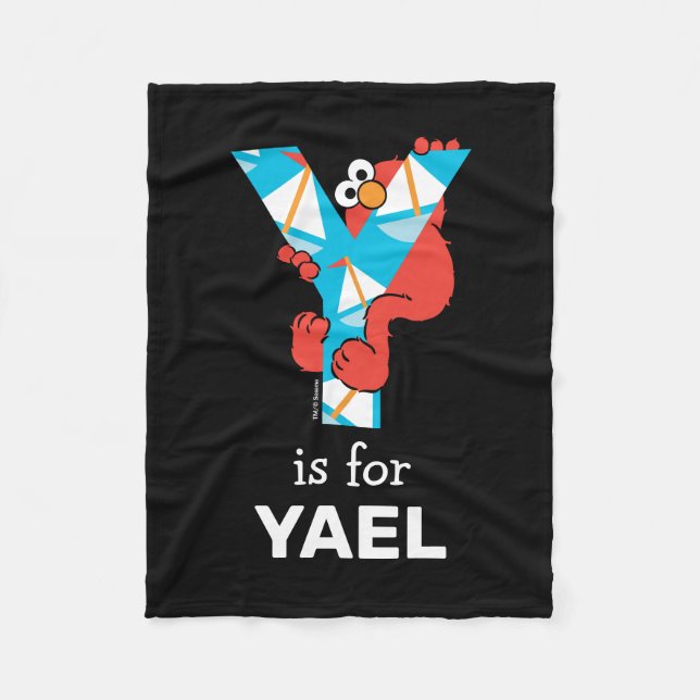Couverture Polaire Elmo Alphabet | Yacht Y (Devant)