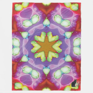 Couverture Polaire Elysium Kaleidoscope Fleece Blanche