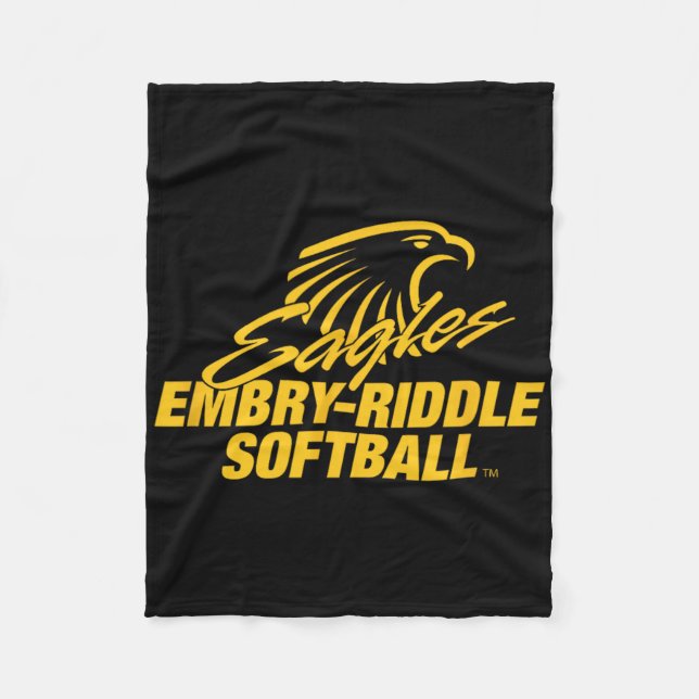 Couverture Polaire Embry-riddle Aeronautical Eagles Softll Sports Fan (Devant)
