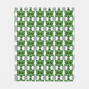 Couverture Polaire Emerald Diamond Gemstone Art Green