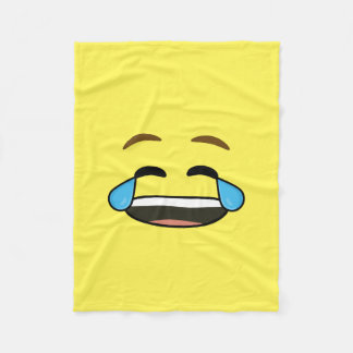 Couverture Polaire Emoji riant