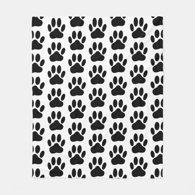 Couverture Polaire Empreinte de chien (Devant)