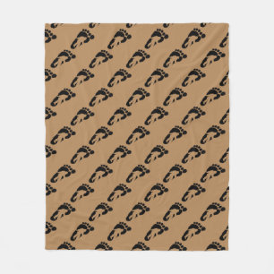 Couverture Polaire Empreinte de pas de Bigfoot