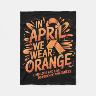 Couverture Polaire En Avril Nous Portons Orange Limb Perte Différence