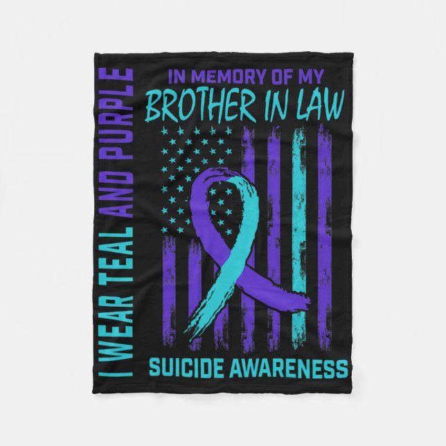 Couverture Polaire En Mémoire De Frère En Droit Suicide Sensibilisati (Devant)
