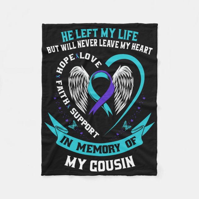 Couverture Polaire En Mémoire De Mon Cousin Sympathie Suicide Sensibi (Devant)