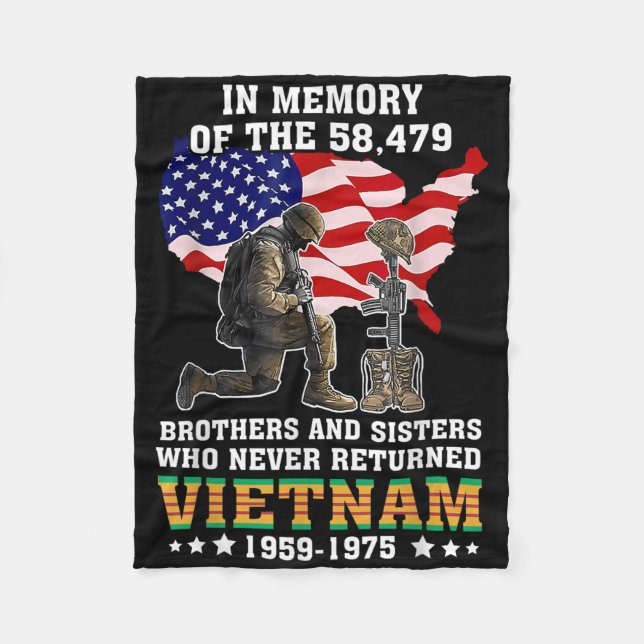 Couverture Polaire En Mémoire Du Stand Vétérinaire Du Vietnam 58479 P (Devant)