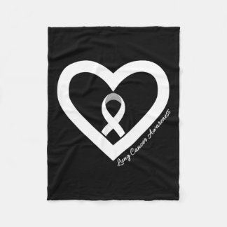 Couverture Polaire En Novembre, Nous Portons Blanc Lung Cancer Sensib