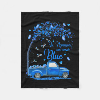 Couverture Polaire En Novembre Nous Portons Bleu Camion Papillon Diab