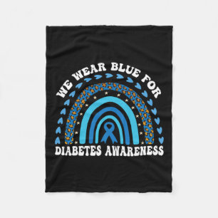 Couverture Polaire En Novembre Nous Portons Blue Rainbow Diabetes Awa