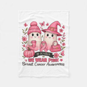Couverture Polaire En Octobre, Nous Portons Nk Cute Ghost Cancer Du S