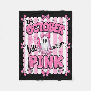 Couverture Polaire En Octobre, Nous Portons Pink Breast Cancer Sensib