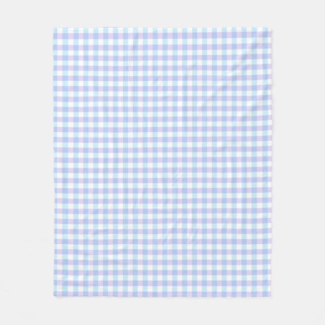 Couverture Polaire En vichy Pastel Purple (Devant)
